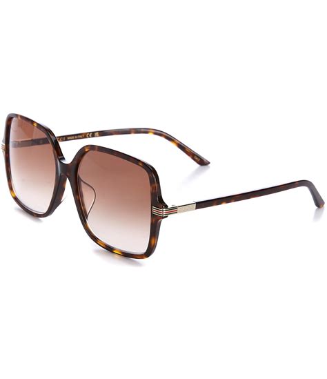 gucci women's havana sunglasses|gucci 59mm square sunglasses.